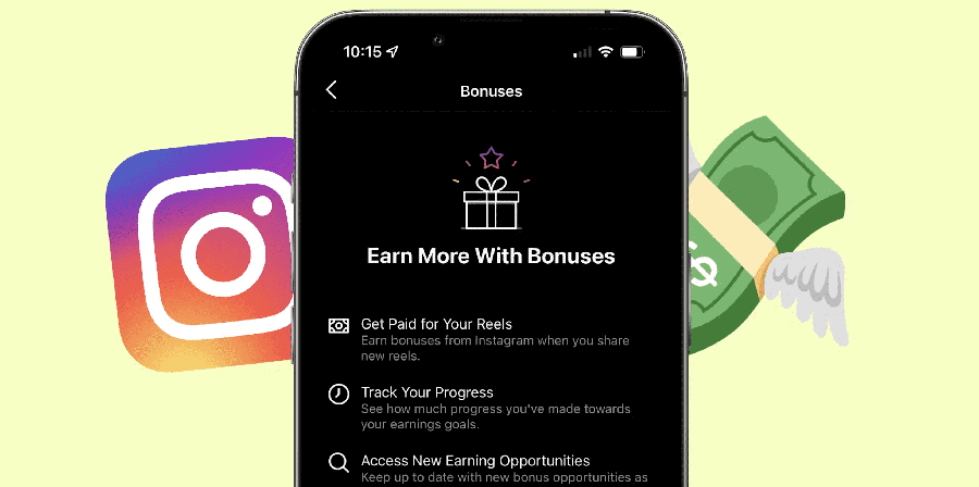 Ative os Bônus Instagram Reels