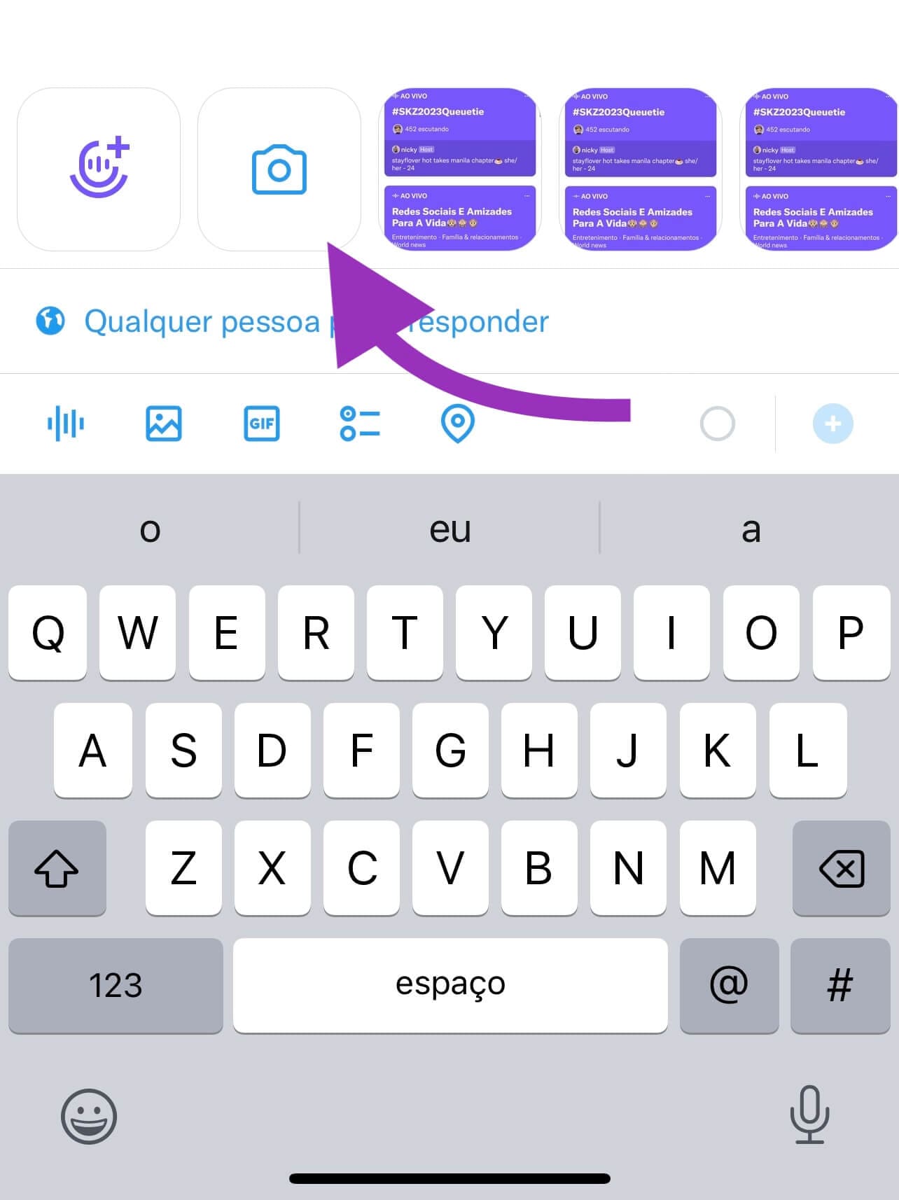 Como criar um GIF no Twitter usando a câmera do iPhone